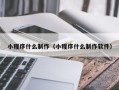 林芝小程序什么制作（小程序什么制作软件）