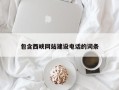 林芝包含西峡网站建设电话的词条