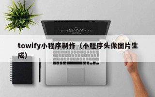 林芝towify小程序制作（小程序头像图片生成）